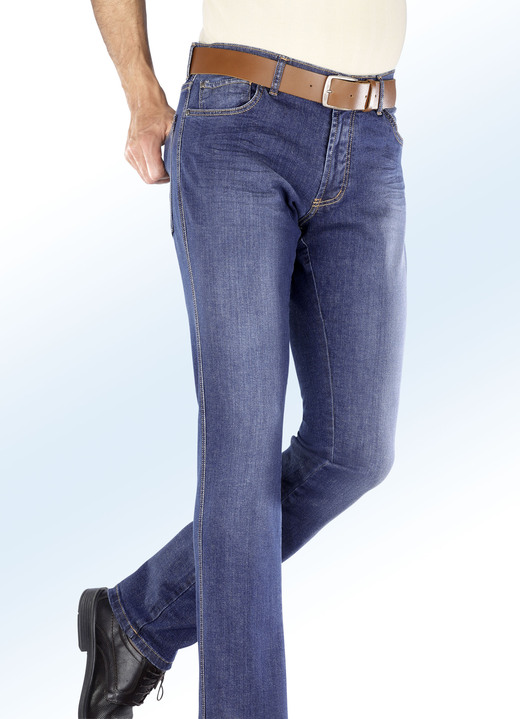 Jeans - Jeans von «Francesco Botti» mit Dehnbund in 3 Farben Jeans - Jeans von «Francesco Botti» mit Dehnbund in 3 Farben, in Größe 024 bis 064, in Farbe JEANSBLAU