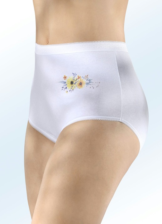 Slips - Fünferpack Slips mit Dehnbund , in Größe 040 bis 060, in Farbe WEISS Ansicht 1