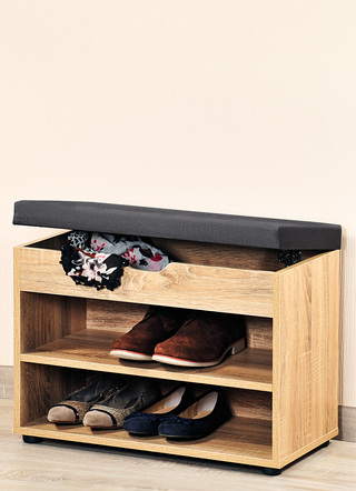 Schuhbank mit Sitzkissen