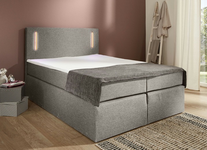 Boxspringbett mit LED-Beleuchtung - Betten | BADER