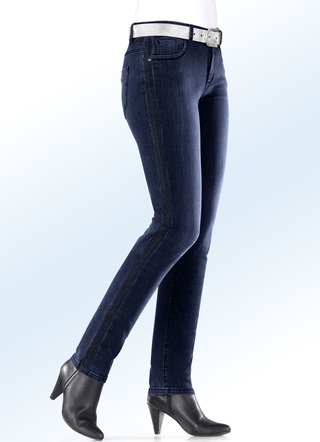 Magic-Jeans mit angesagtem Galonstreifen