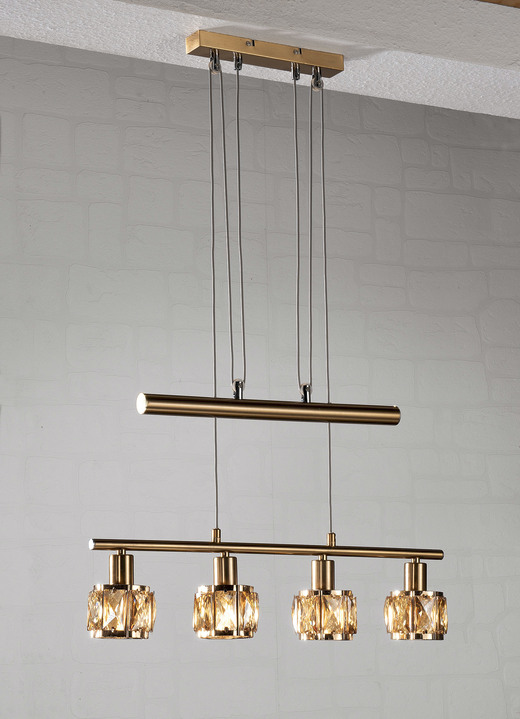 - LED-Pendellampe, 4-flammig, in Farbe GOLD