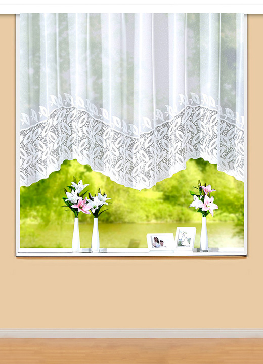 - Himmlischer Bogenstore, in Größe 123 (105x300) bis 165 (145x600), in Farbe WEISS