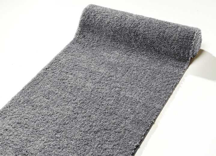 Läufer & Stufenmatten - Pflegeleichter Läufer nach Wunschmass, in Größe 102 (Läufer, 60 cm breit) bis 106 (Läufer, 100 cm breit), in Farbe ANTHRAZIT Ansicht 1