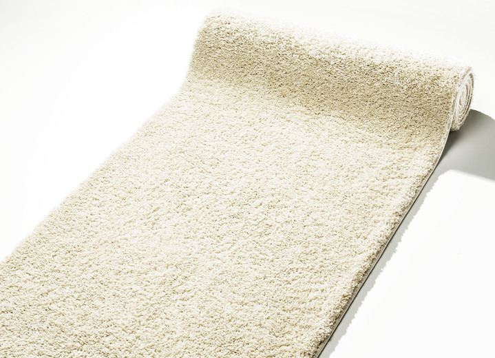 Läufer & Stufenmatten - Pflegeleichter Läufer nach Wunschmass, in Größe 102 (Läufer, 60 cm breit) bis 106 (Läufer, 100 cm breit), in Farbe CREME Ansicht 1
