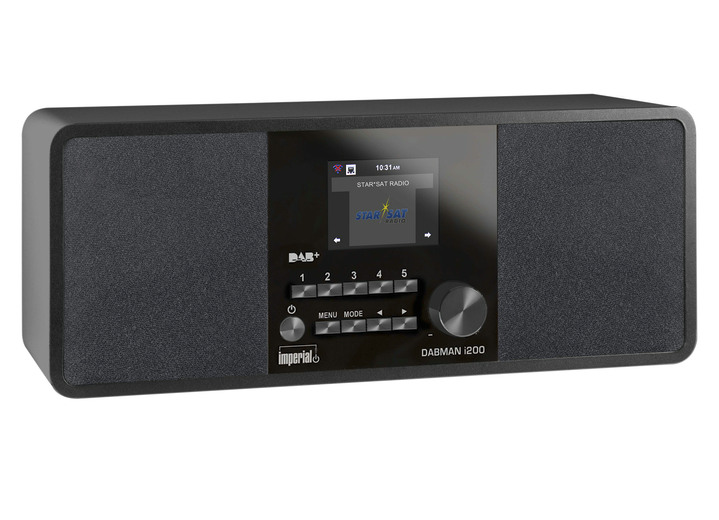 Nostalgiegeräte - Imperial Dabman i200 Digial-Radio, in Farbe SCHWARZ Ansicht 1