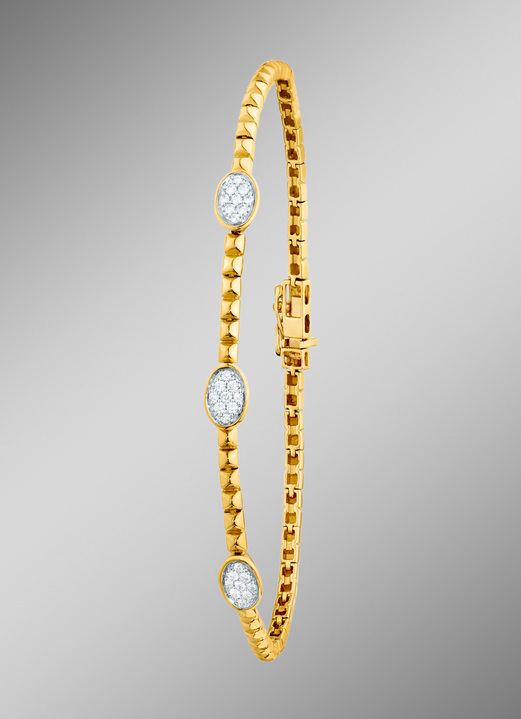 - Elegantes Armband mit 21 Brillanten, in Farbe  Ansicht 1