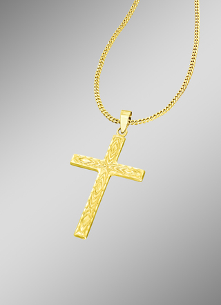 Diamantierter Kreuz-Anhänger