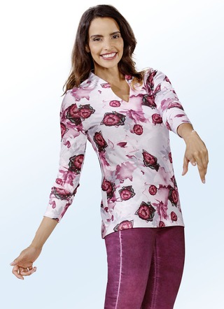 KLAUS MODELLE Pullover mit farbbrillantem Inkjet-Druck
