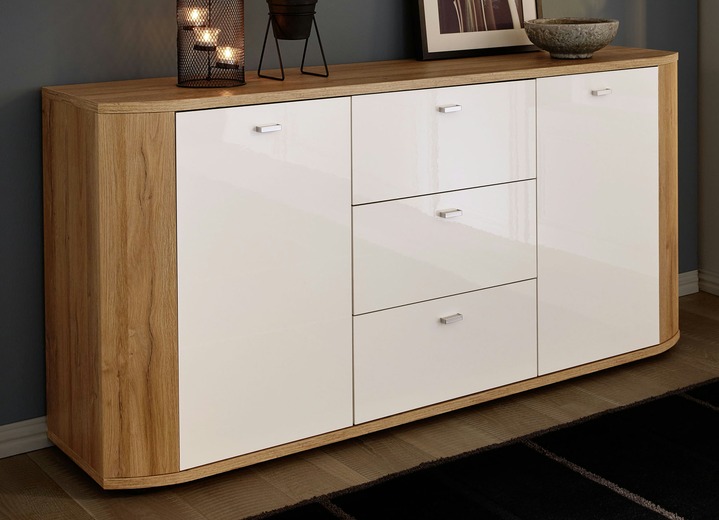 Modernes Sideboard Mit Griffen Aus Metall Sideboards Bader Griffloses design in eiche echtholz. modernes sideboard mit griffen aus metall