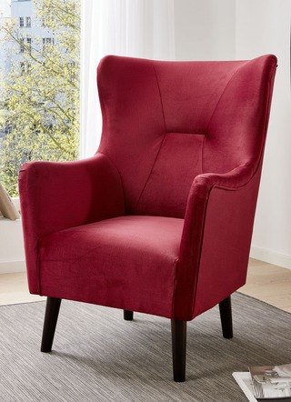 Sessel mit wasserabweisendem Velours-Bezug