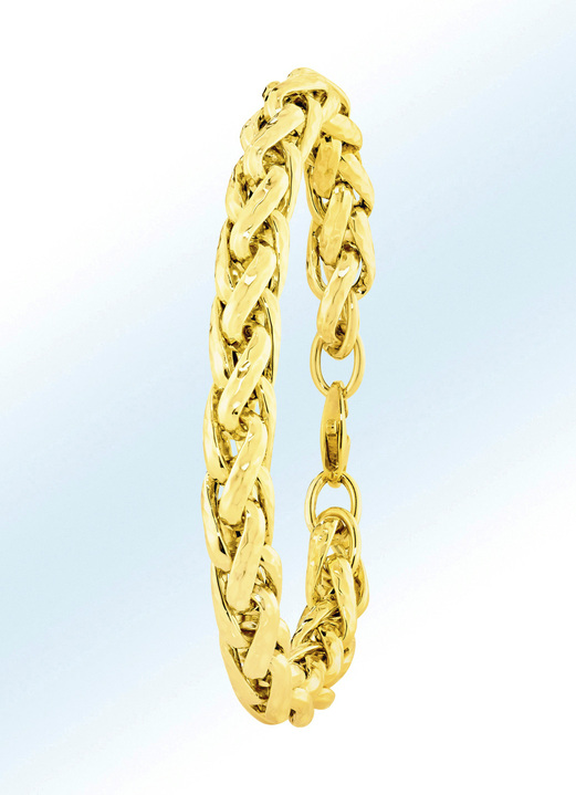 Armbänder - Zopfkettenarmband aus Gold, in Farbe