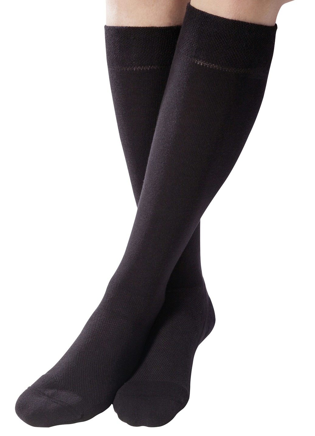 Gesundheitsstrümpfe - Zweierpack Komfort-Kniestrümpfe oder -Socken , in Größe 001 bis 003, in Farbe SCHWARZ, in Ausführung Zweierpack Komfort-Socken Ansicht 1