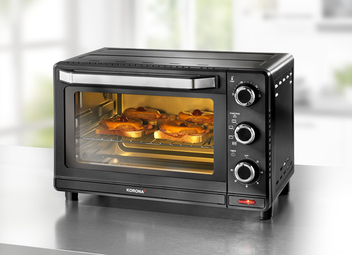 - Korona Backofen mit 3 Funktionen und Timer, in Farbe SCHWARZ