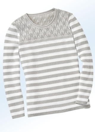 Pullover mit Ringeldessin allover