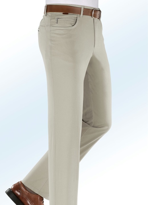 Hosen - «Francesco Botti»-Hose mit Hemdenstopper, in Größe 025 bis 064, in Farbe KITT Ansicht 1