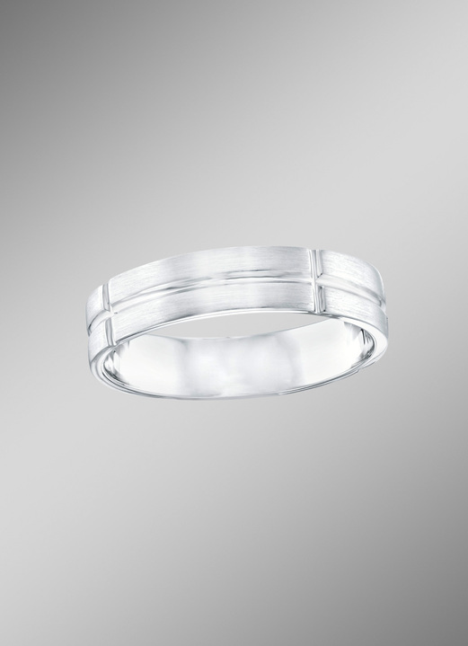 Platin - Aktuell designter Partnerring in hochwertiger Ausführung, in Größe 160 bis 240, in Farbe , in Ausführung Damenring Ansicht 1