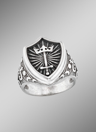 Herrenring Schwert und Krone