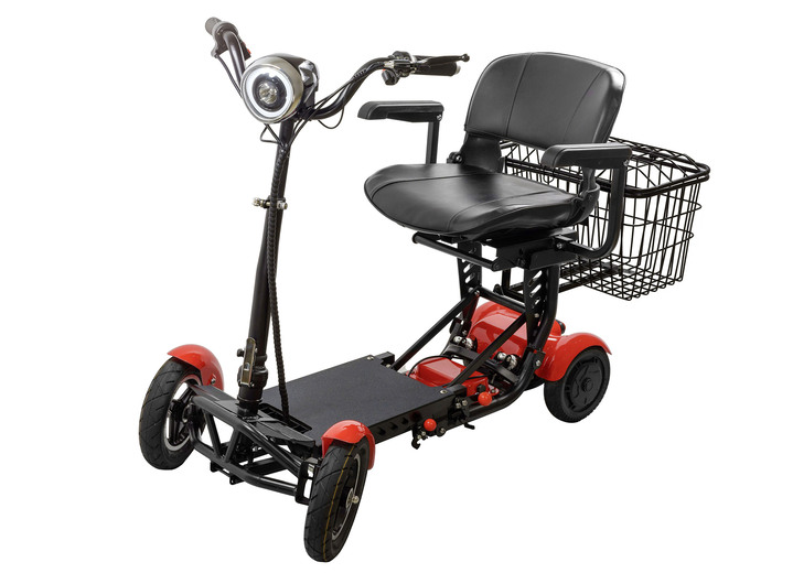 - Entspannt durch den Alltag mit dem Econelo 4-Rad-Roller, in Farbe ROT Ansicht 1