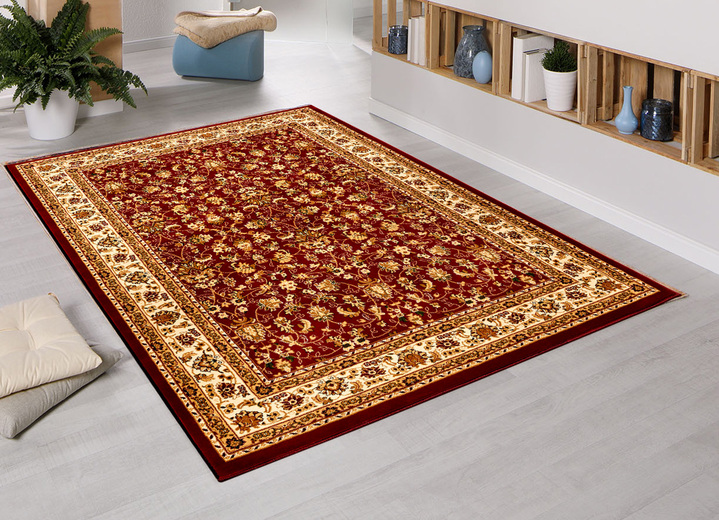 Klassisch - Brücken, Galerie und Teppiche mit Jute- Rückseite, in Größe 111 (Brücke, 60x110 cm) bis 320 (Teppich oval, 120x170 cm), in Farbe ROT Ansicht 1