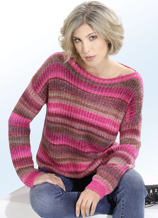 Pullover mit Streifendessin