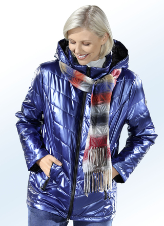 Jacke in Metallic-Optik