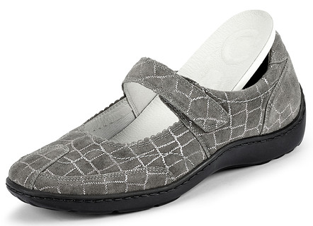 Waldläufer Slipper mit edler Krokoprägung