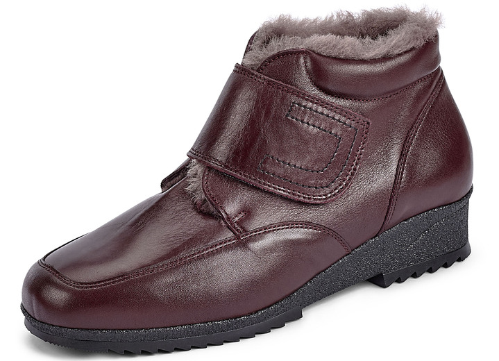 - Stiefelette mit Klettverschluss, in Größe 036 bis 042, in Farbe CHIANTI