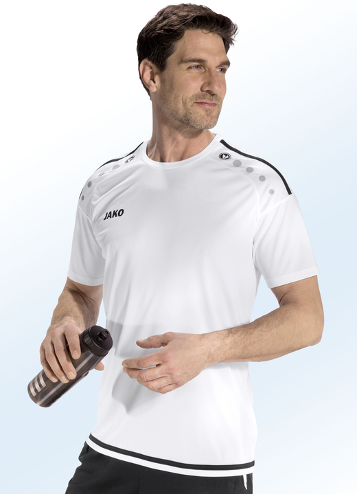 Sport- & Freizeitmode - «Jako»-Shirt in 4 Farben, in Größe 3XL (58/60) bis XXL (56), in Farbe WEISS