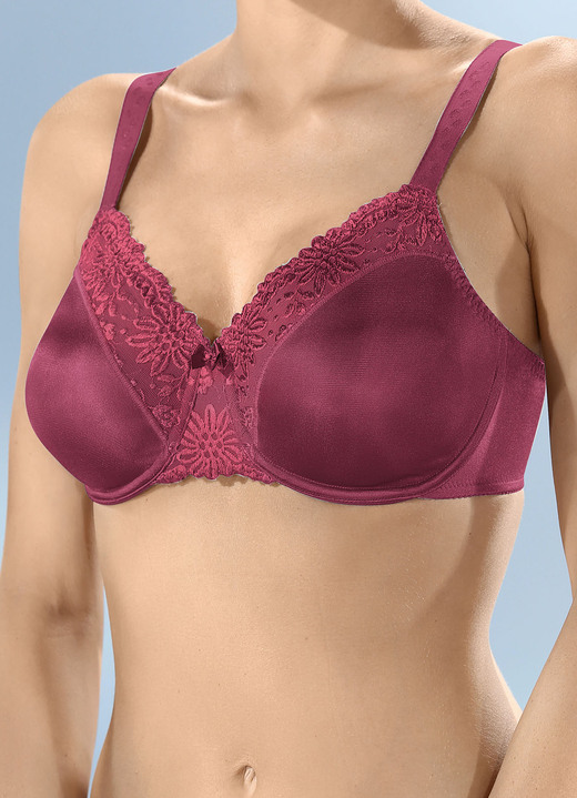 Tagwäsche -  Triumph-Ladyform Soft-Minimizer-Bügel-BH, in Größe 075 bis 095, in Cup C, in Farbe BURGUND Ansicht 1
