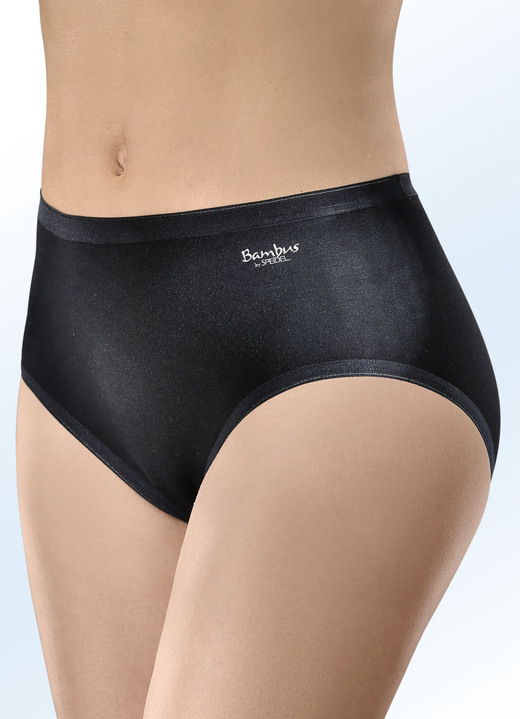 Slips - Dreierpack Speidel Slips mit Bambus-Zellulose, in Größe 038 bis 050, in Farbe SCHWARZ Ansicht 1