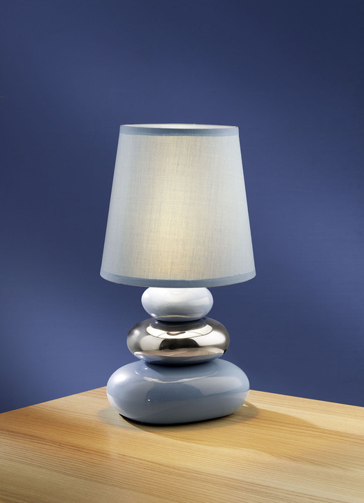 - Tischlampe mit lackiertem Fuss, in Farbe BLAU