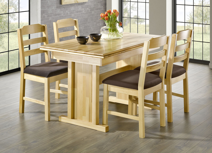 Esszimmermöbel Tisch und Stühle aus Massivholz Stühle