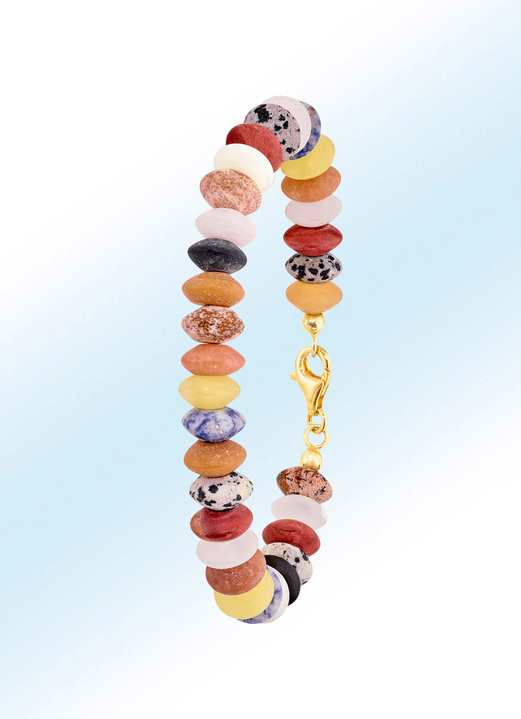 Armbänder - Schickes Armband mit echten Edelsteinen in Multicolor , in Farbe
