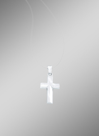 Edler Kreuz-Anhänger aus Weissgold