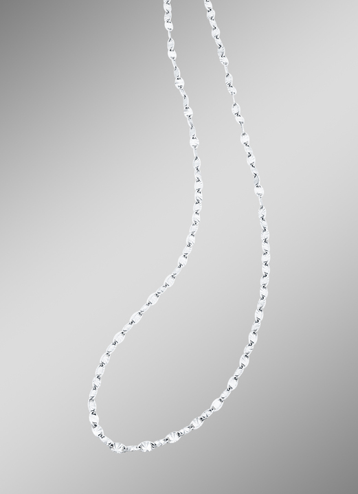Halsketten - Schlichte Halskette in Weissgold, in Farbe  Ansicht 1
