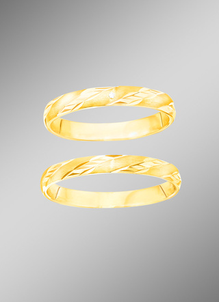 Diamantierter Trauring, mit oder ohne Brillant