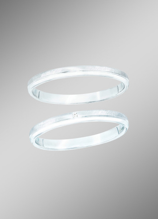 Trauring aus Platin mit oder ohne Brillant