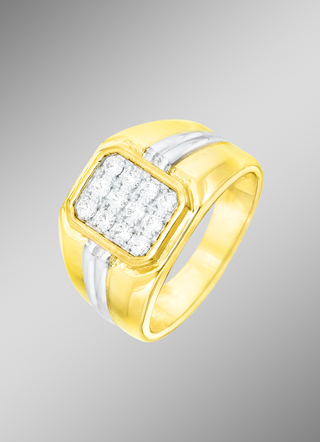 Herrenring in Bicolor
