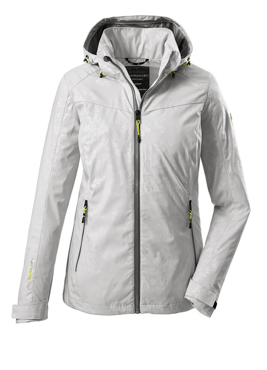 - Softshell-Jacke von Killtec® mit abnehmbarer Kapuze, in Größe 036 bis 050, in Farbe HELLGRAU