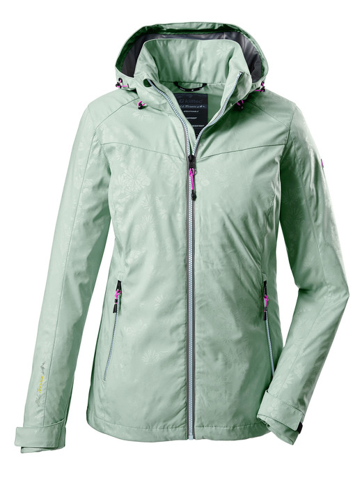 Funktionsjacken - Softshell-Jacke von Killtec® mit abnehmbarer Kapuze, in Größe 036 bis 050, in Farbe PISTAZIE Ansicht 1