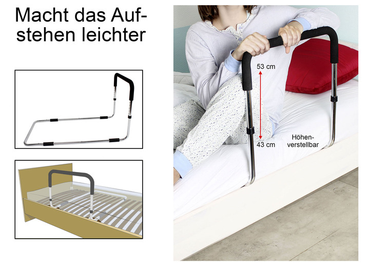 Praktische Hilfsmittel - Bett-Aufstehhilfe, in Farbe SILBER-SCHWARZ Ansicht 1