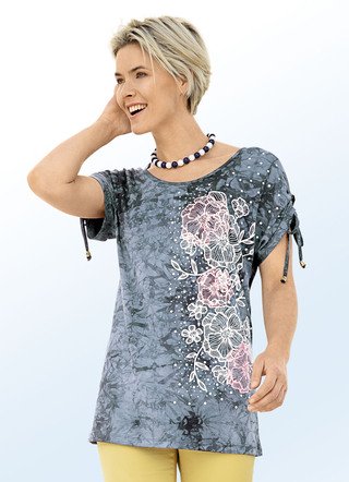 Shirt in angesagter Batik-Optik in 2 Farben