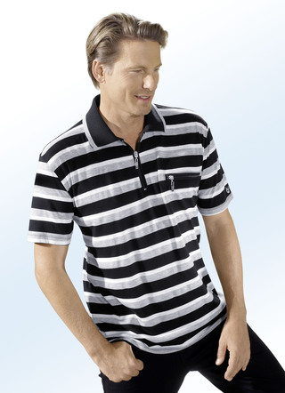 Poloshirt mit kurzem Reißverschluss