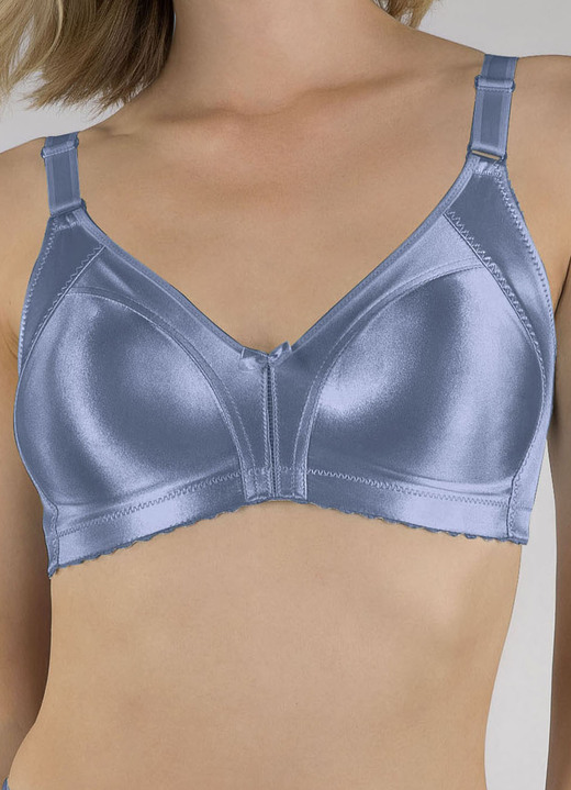 BH ohne Formbügel - Naturana Minimizer-BH mit vorgeformten Cups, in Größe 075 bis 105, in Cup D, in Farbe RAUCHBLAU Ansicht 1