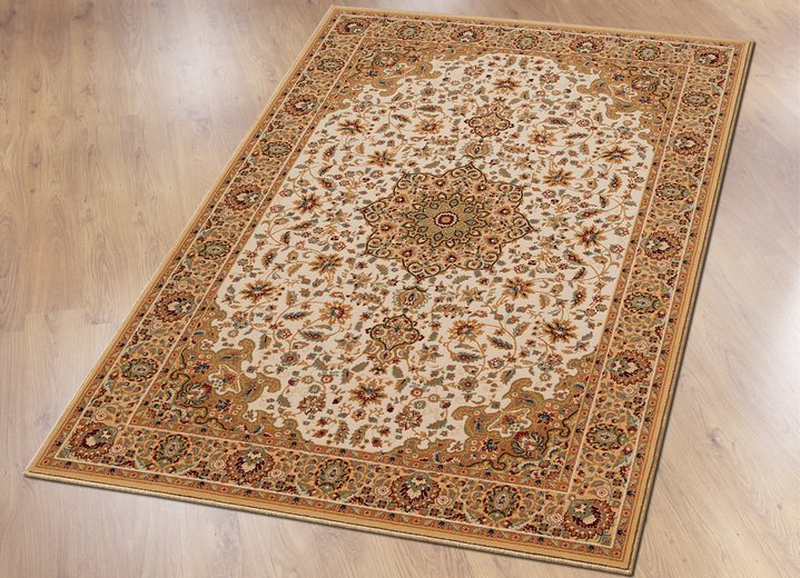 - Klassisch gemusterte, gewebte Brücken und Teppiche, in Größe 109 (Brücke, 50x 80 cm) bis 312 (Teppich, Ø 240 cm), in Farbe BERBER Ansicht 1
