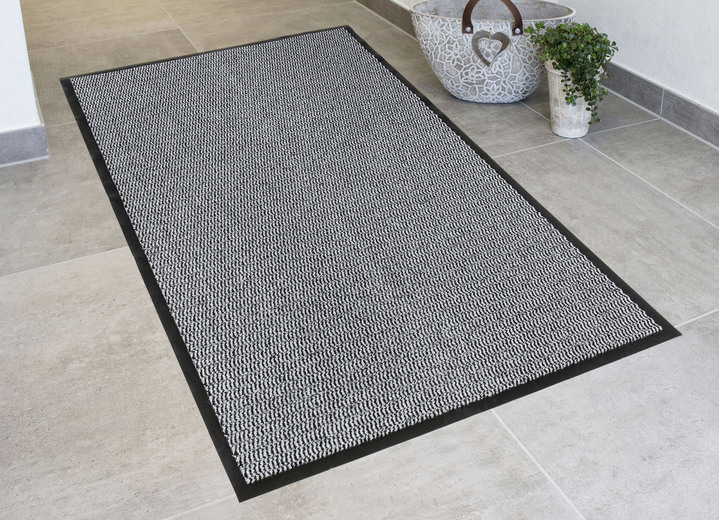 Fussmatten - Andiamo Schmutzfangmatten für innen und aussen, in Größe 101 (40x 60 cm) bis 165 (120x180 cm), in Farbe HELLGRAU Ansicht 1