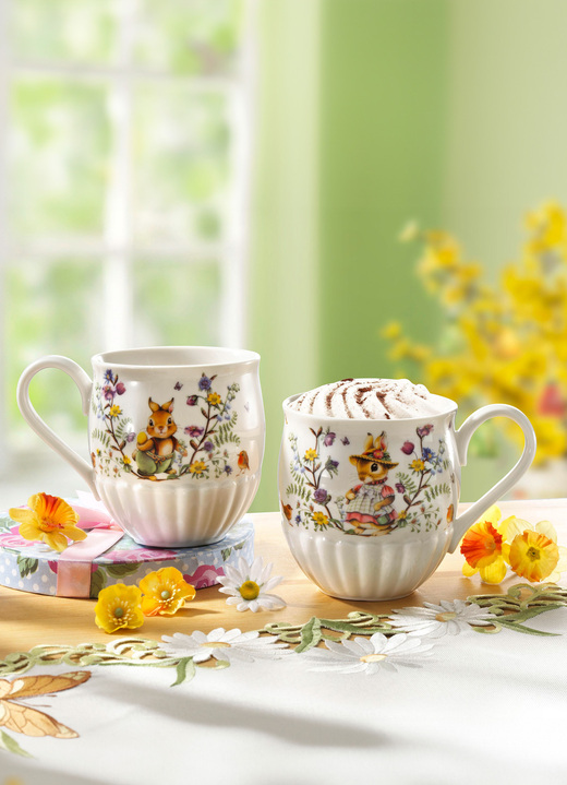 Villeroy & Boch - Henkelbecher aus Porzellan von Villeroy & Boch, in Farbe WEISS-BUNT Ansicht 1