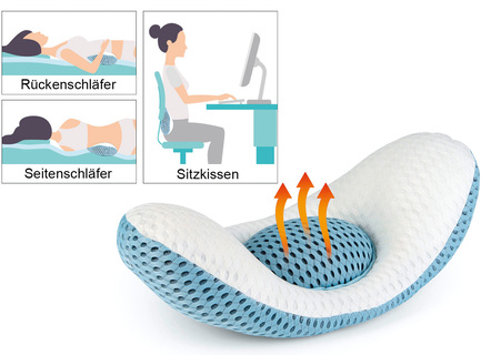 Lendenkissen 5-in-1 mit Wärme- und Massagefunktion