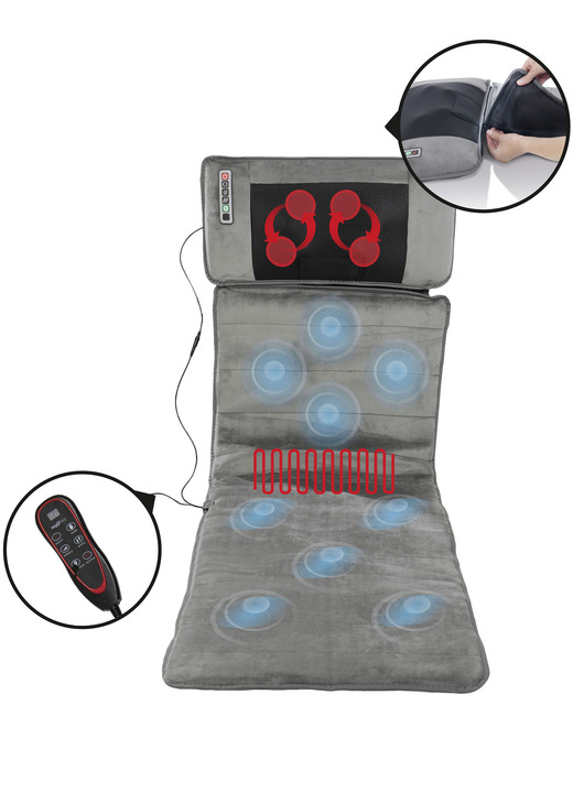 Massage - Maxxmee Shiatsu-Massageauflage für den ganzen Körper, in Farbe GRAU Ansicht 1